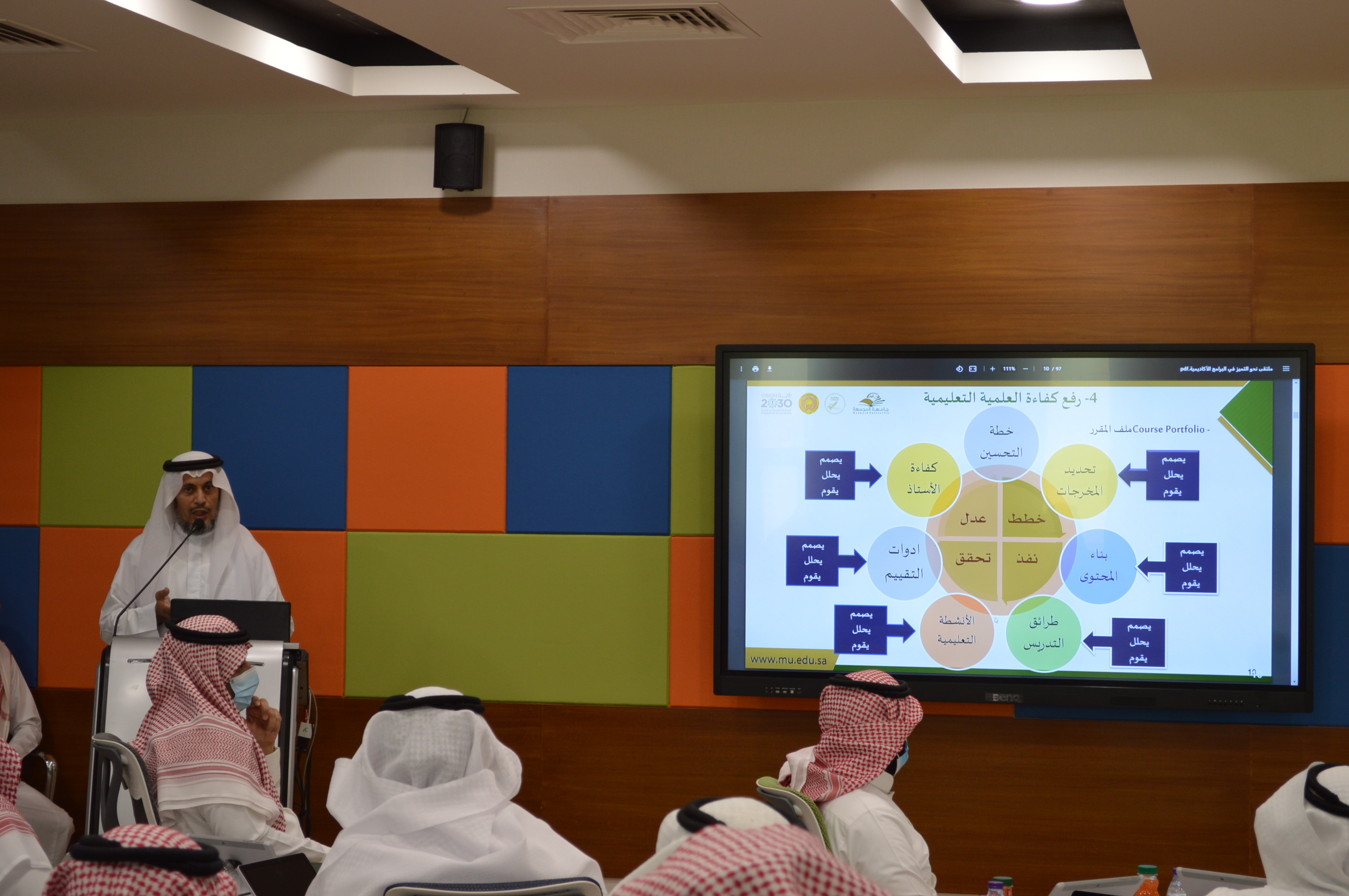 رئيس الجامعة يرعى ملتقى" نحو التميز في البرامج الأكاديمية"