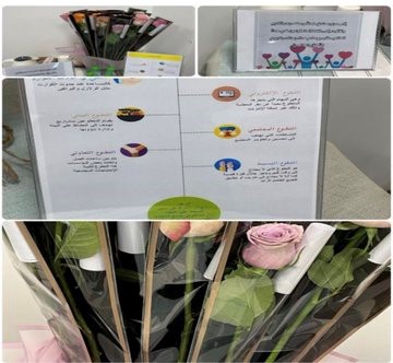 برنامجا توعويا لطالبات ومنسوبات الكلية عن مرض سرطان الثدي،