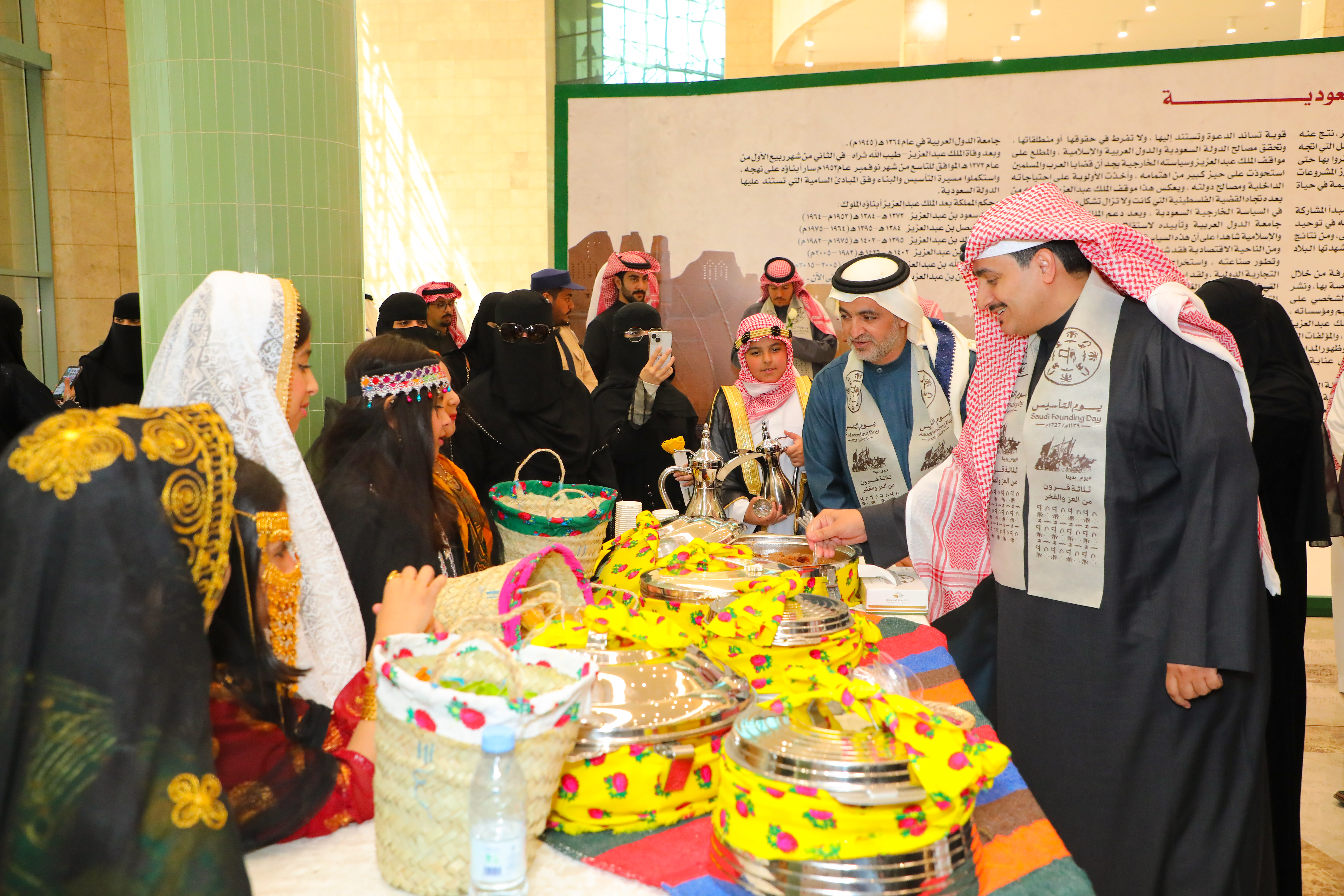 الجامعة تقيم معرضاً خاصاً بيوم التأسيس .