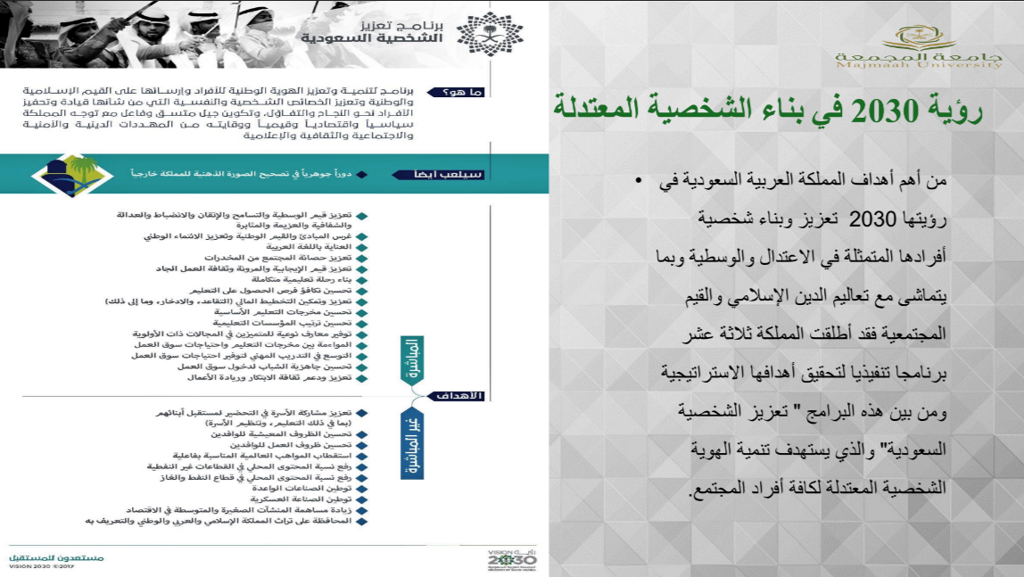 محاضرة بناء الشخصية المعتدلة