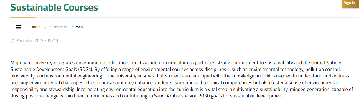 Commitment to meaningful education around the SDGs across the university SDG 17.4.1 - Image019