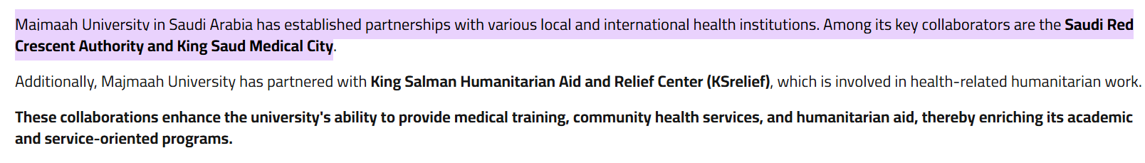 SDG 3.3.1Collaborations with local or global health institutions to improve health & wellbeing outcomes - Image029