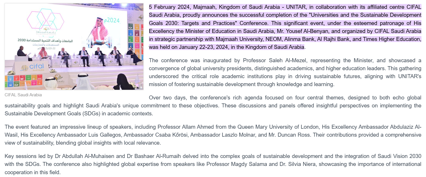 Commitment to meaningful education around the SDGs across the university SDG 17.4.1 - Image057