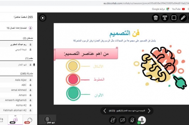 دورة تدريبية بعنوان ( تبسيط التصميم الجرافيكي للمبتدئين )