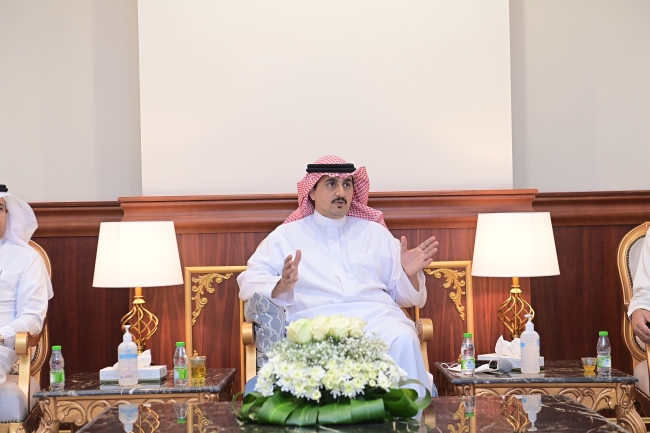 استقبال منسوبي الجامعة لسعادة الأستاذ الدكتور صالح بن عبدالله المزعل بمناسبة تكليفه رئيساً للجامعة 