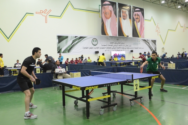 الجامعة تستضيف بطولة الاتحاد الرياضي للجامعات السعودية لكرة الطاولة