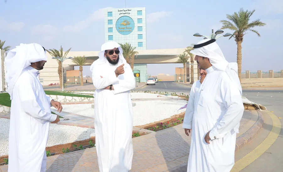 Inspecting Beautification Work in the University Campus in Zulfi -  