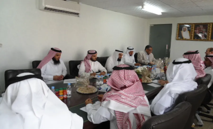 Within the Program of Visiting the Colleges of the University, College of Education in Majmaah was the Next Station of The Working Team at the Vice Presidency for Academic Affairs -  