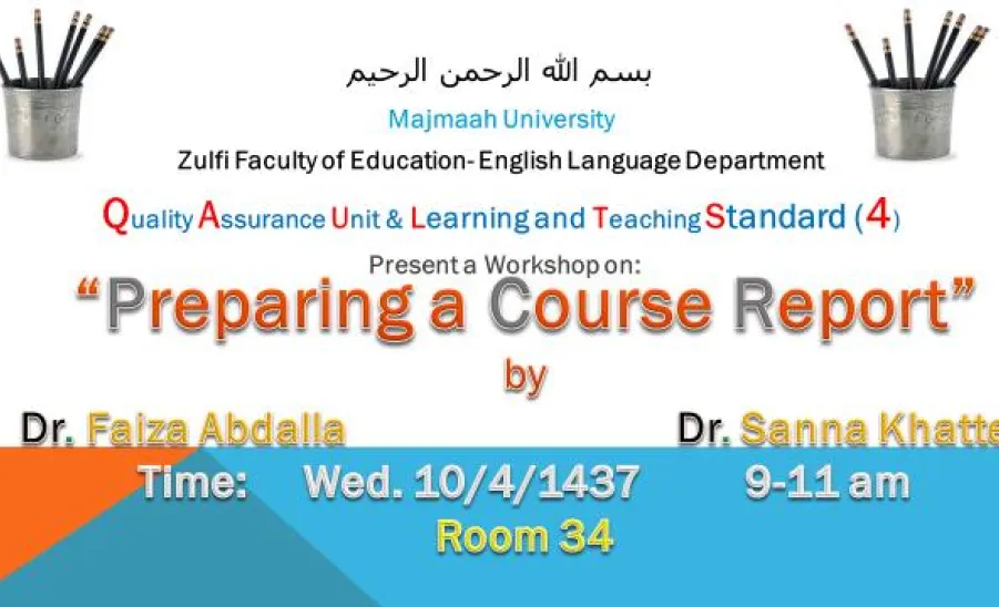 Preparing a Course Report - 