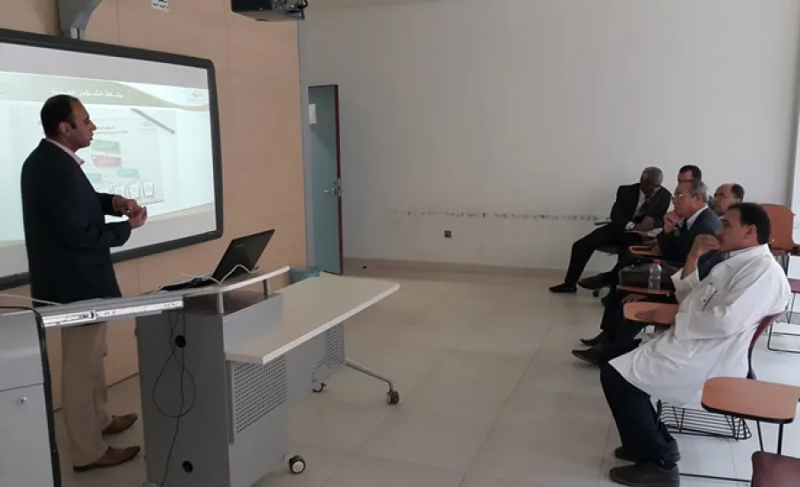 Team of E-courses Development and Production Center Visits College of Applied Medical Sciences  -  