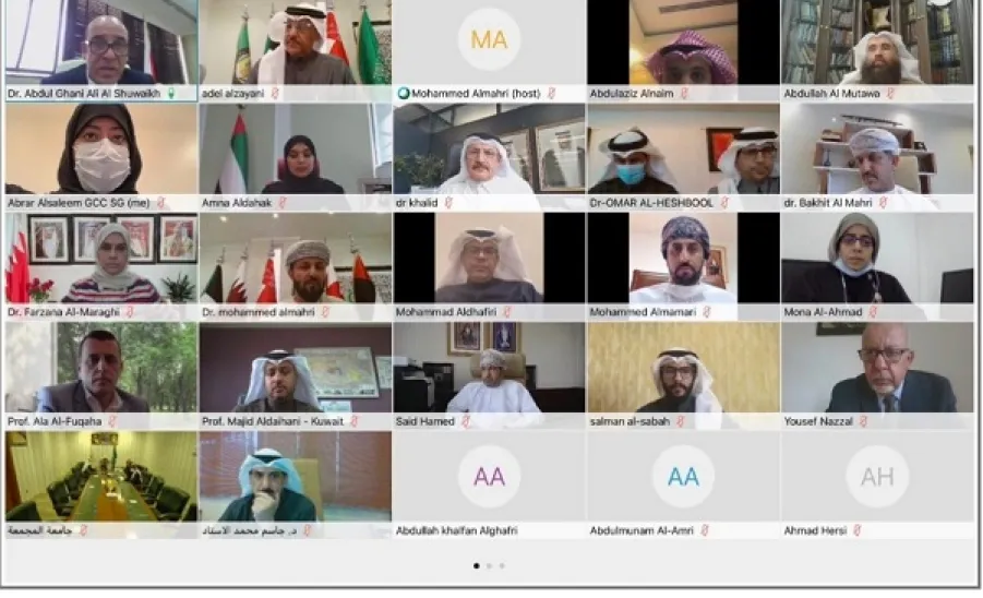 بتنظيم من الأمانة العامة لمجلس التعاون لدول الخليج العربية: فريق الجامعة يُشارك في ورشة عمل حول جائحة كورونا "التحديات والفرص" - ورشة عمل حول جائحة كورونا "التحديات والفرص"