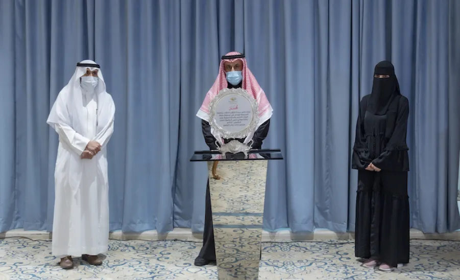 معالي رئيس الجامعة يرعى حفل مسابقة حفظ القرآن الكريم والسنة النبوية على جائزة معاليه للعام الجامعي 1442هـ - الجامعة