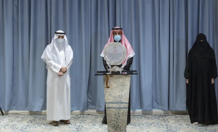 معالي رئيس الجامعة يرعى حفل مسابقة حفظ القرآن الكريم والسنة النبوية على جائزة معاليه للعام الجامعي 1442هـ - الجامعة
