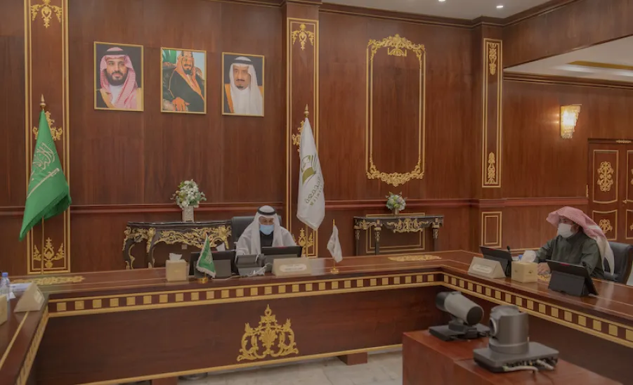 معالي رئيس الجامعة يترأس مجلس الجامعة في جلسته السابعة للعام الجامعي 1441 / 1442 هـ - ]U,M