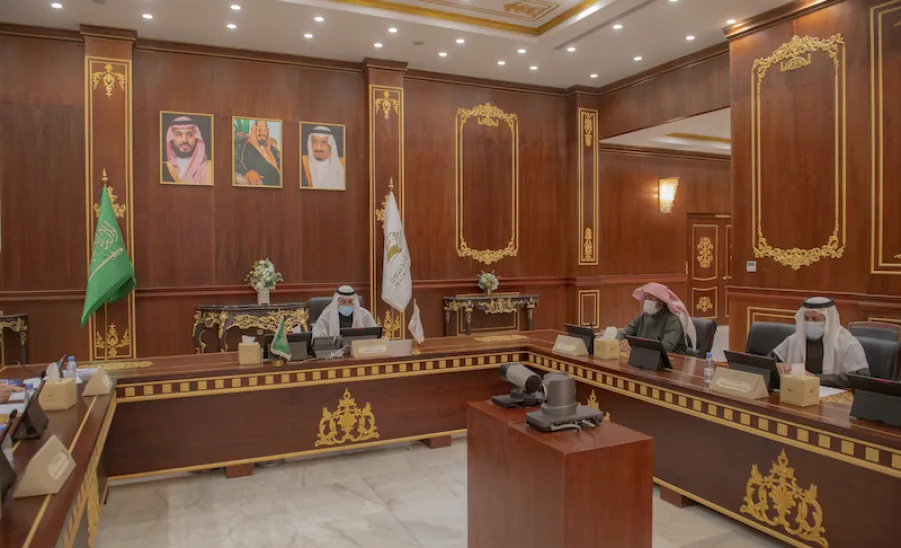 معالي رئيس الجامعة يترأس مجلس الجامعة في جلسته السابعة للعام الجامعي 1441 / 1442 هـ - ]U,M