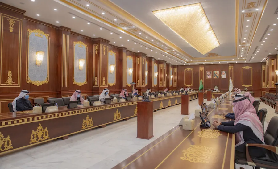 معالي رئيس الجامعة يترأس مجلس الجامعة في جلسته السابعة للعام الجامعي 1441 / 1442 هـ - ]U,M