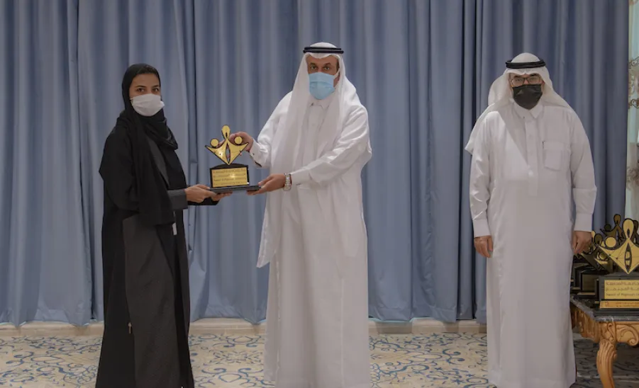 الجامعة تقيم حفل تكريم الفائزين بجائزة الجامعة لخدمة المجتمع في نسختها الثالثة ( مجتمع يحقق رؤية )  - الجامعة