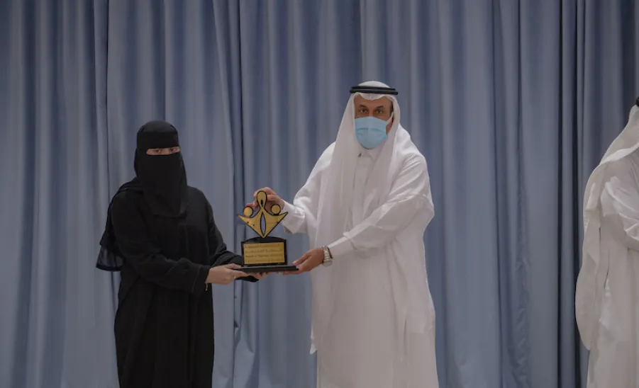 الجامعة تقيم حفل تكريم الفائزين بجائزة الجامعة لخدمة المجتمع في نسختها الثالثة ( مجتمع يحقق رؤية )  - الجامعة