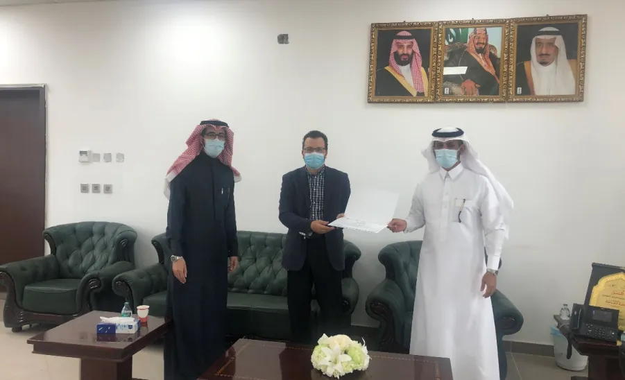 استقبال عميد كلية الهندسة لرئيس مركز الابتكار وريادة الأعمال وتكريم المشاركين في ورشة العمل - استقبال عميد كلية الهندسة لرئيس مركز الابتكار وريادة الأعمال وتكريم المشاركين في ورشة العمل