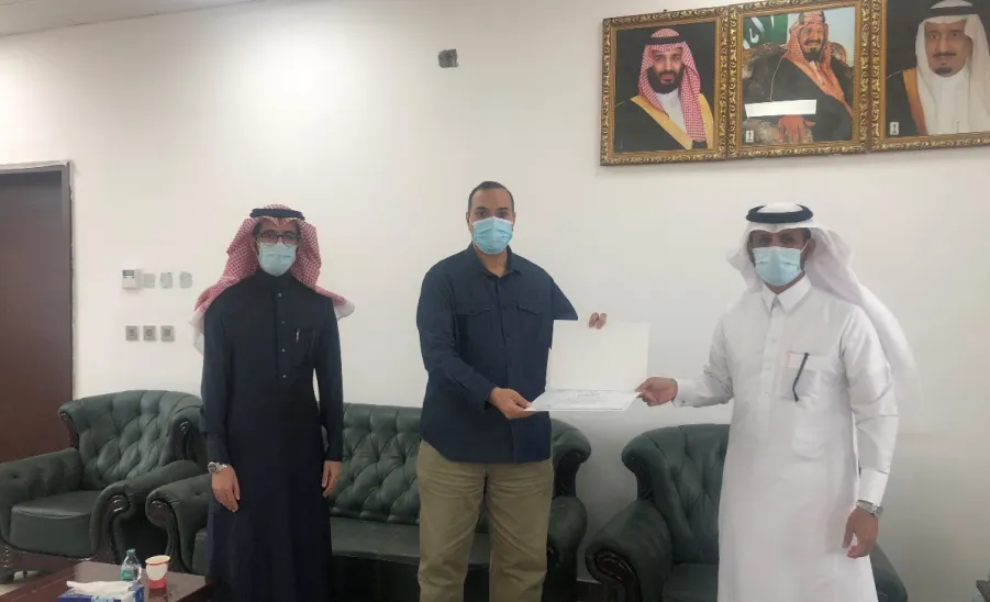 استقبال عميد كلية الهندسة لرئيس مركز الابتكار وريادة الأعمال وتكريم المشاركين في ورشة العمل - استقبال عميد كلية الهندسة لرئيس مركز الابتكار وريادة الأعمال وتكريم المشاركين في ورشة العمل