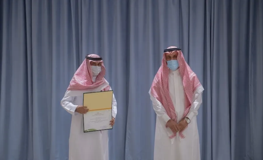 عمادة التعليم الالكتروني تحصد جائزة المركز الأول في جائزة معالي رئيس الجامعة للتقارير السنوية  -  عمادة التعليم الالكتروني تحصد جائزة المركز الاول في جائزة معالي رئيس الجامعة للتقارير السنوية 