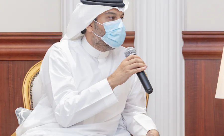 رئيس الجامعة يلتقي بقياداتها من الوكلاء وعمداء الكليات والعمادات المساندة - جامعة المجمعة