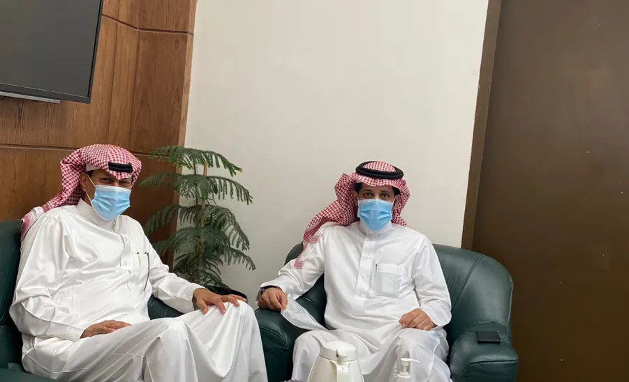 Chairman of Al-Faisaly Football Club visits General Administration of Projects and Technical Affairs   - زيارة رئيس نادي الفيصلي لإدارة المشروعات والشؤون الفنية