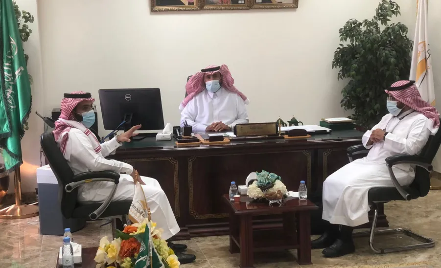 A team visit College of Science and Humanities and discuss work plans of academic accreditation  -  بإشراف وكيل الجامعة للشؤون التعليمية... فريق العمل المختص يزور كلية العلوم والدراسات الإنسانية برماح ويناقش خطط العمل ذات الصلة باستكمال برامج الاعتماد الأكاديمي.