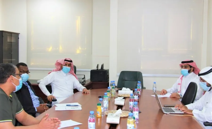 Dr. Al-Omar welcomes a team from the Deanship off Quality and Skills Development  - د. عمر بن محمد العمر . يستقبل فريق عمادة الجودة وتطوير المهارات