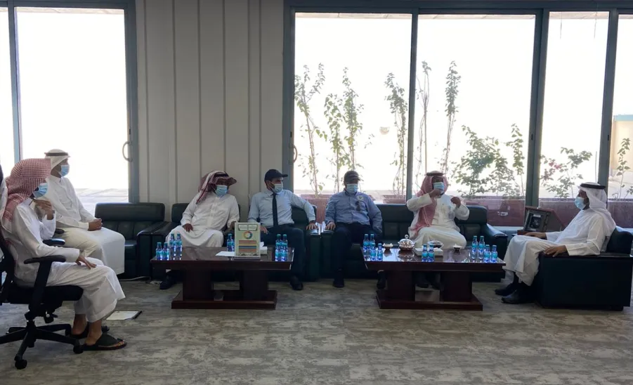 Vice-Rector welcomes the dean of Technical College  -  وكيل الجامعة للشؤون التعليمية يستقبل عميد الكلية التقنية 