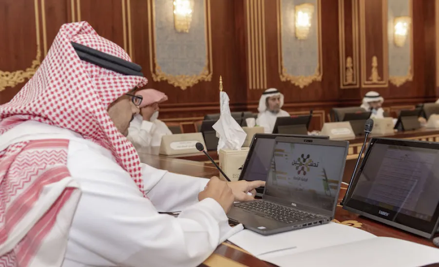 رئيس الجامعة يدشن عدداً من المنصات الرقمية ( الرباعية الرقمية ) - جامعة المجمعة