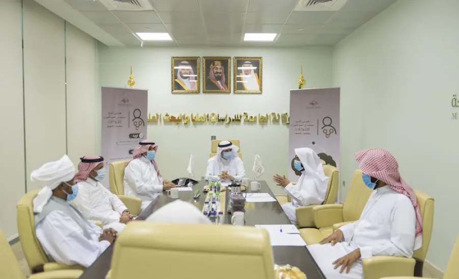  انطلاق الورشة التأسيسية لكرسي الشيخ محمد بن أحمد الفوزان للتَّرِكات بالجامعة - جامعة المجمعة