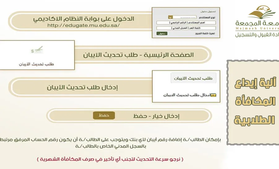 آلية إيداع مكافآت الطلبة - آلية إيداع مكافآت الطلبة