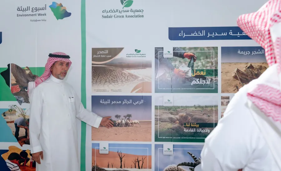وكيل الجامعة يدشن فعاليات أسبوع البيئة بالجامعة - جامعة المجمعة 