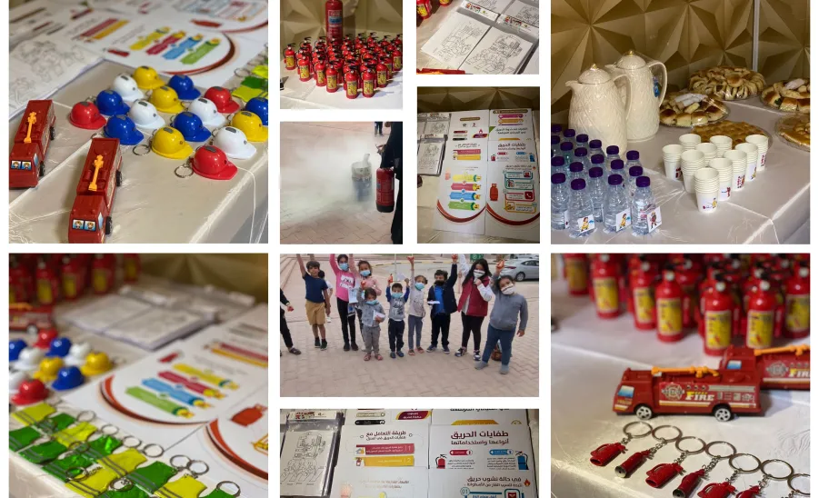 Celebration of International Day of Civil Defense at the university housing  - تفعيل اليوم العالمي للدفاع المدني بالإسكان 1