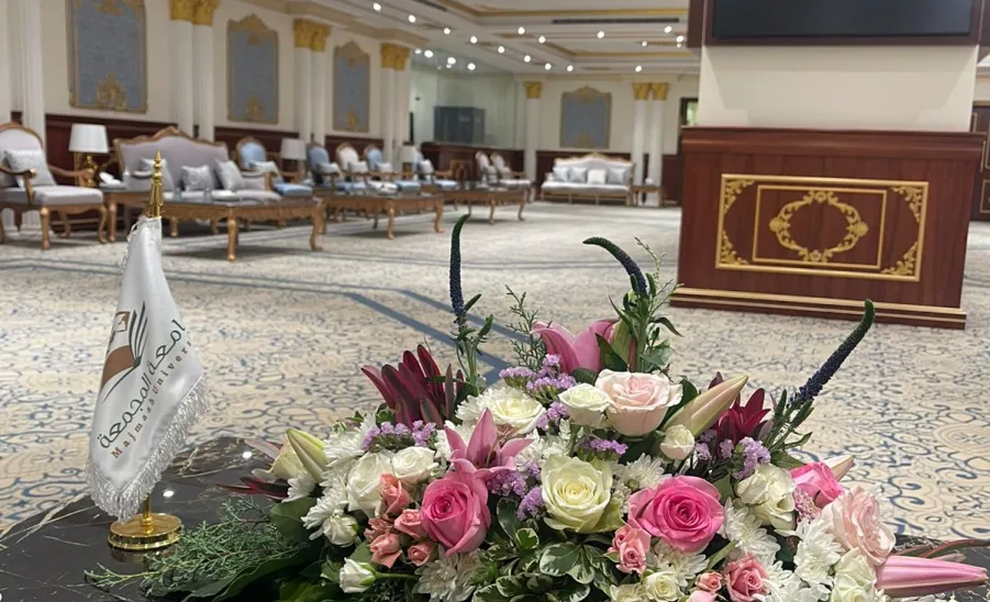 VICE-RECTOR'S OFFICE HOLDS A CELEBRATION OF EID AL-FITER FOR STAFF - جامعة المجمعة 
