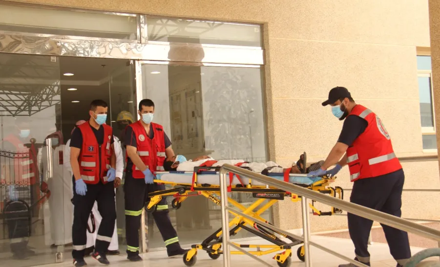 Evacuation drill conducted at College of Science and Humanities -  السلامة: تُنفذ فرضية إخلاء لكلية العلوم والدراسات الإنسانية بحوطة سدير