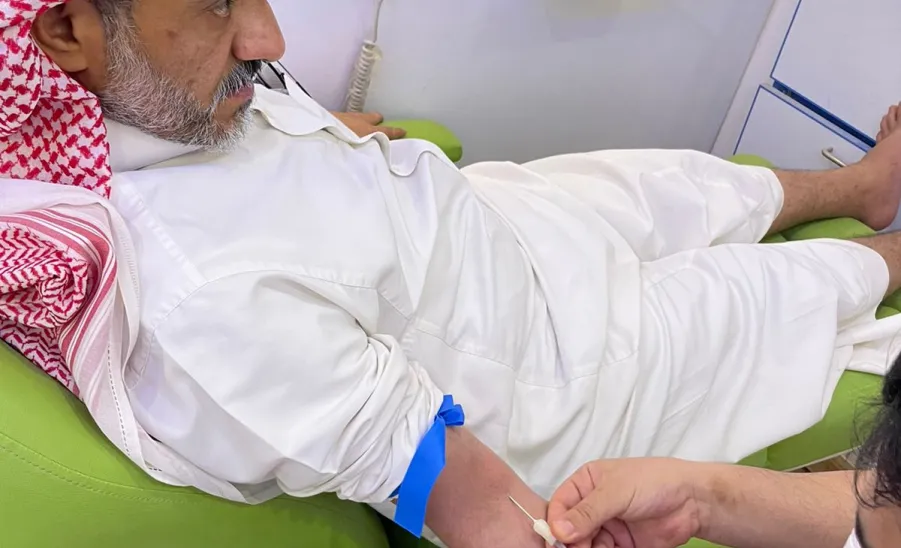 Blood donation campaign held by MU with Social Security  - صورة