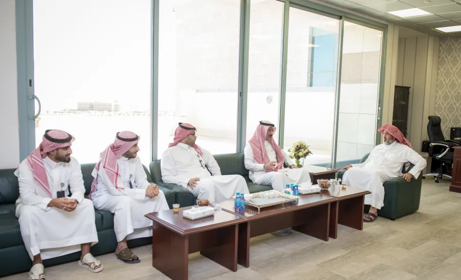 MU VICE-RECTOR WELCOMES A DELEGATION OF SASO
 -  لبحث أوجه التعاون المشتركة بين الجامعة والهيئة : وكيل الجامعة يلتقي بوفد فريق الهيئة السعودية للمواصفات والمقاييس والجودة