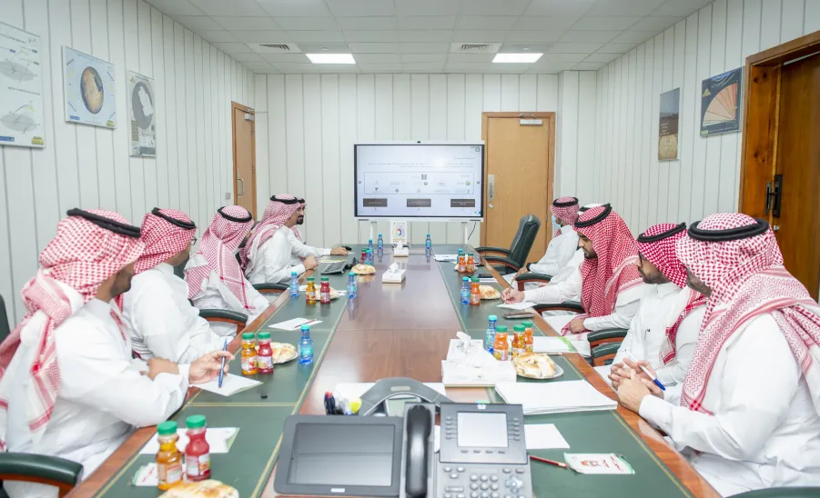 MU VICE-RECTOR WELCOMES A DELEGATION OF SASO
 -  لبحث أوجه التعاون المشتركة بين الجامعة والهيئة : وكيل الجامعة يلتقي بوفد فريق الهيئة السعودية للمواصفات والمقاييس والجودة
