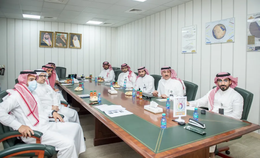 MU VICE-RECTOR WELCOMES A DELEGATION OF SASO
 -  لبحث أوجه التعاون المشتركة بين الجامعة والهيئة : وكيل الجامعة يلتقي بوفد فريق الهيئة السعودية للمواصفات والمقاييس والجودة