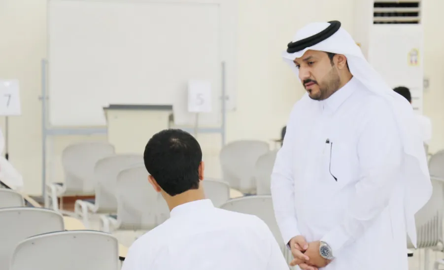 The dean visits the college branch in Zulfi 
 - fig1