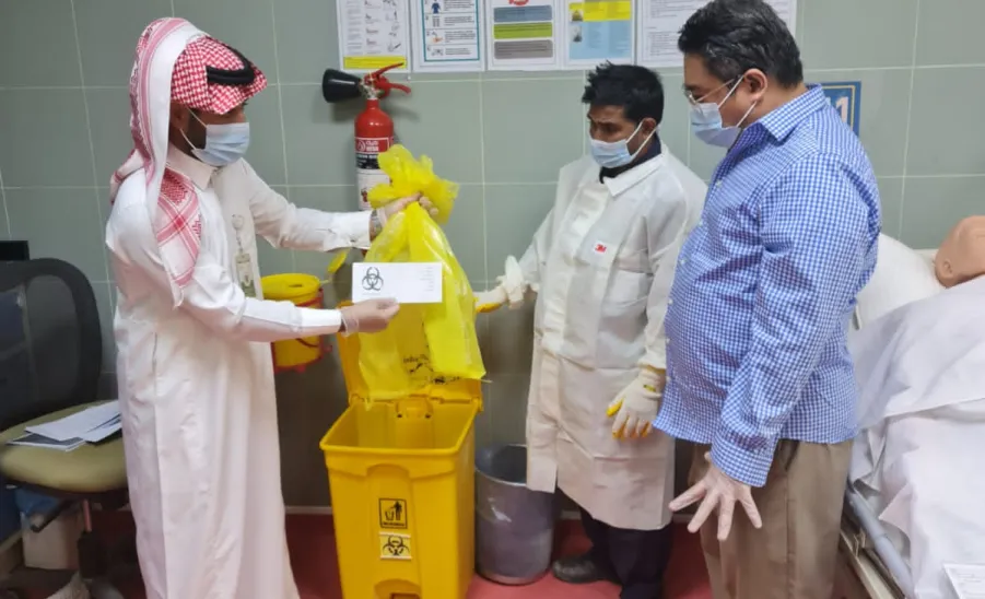 Epidemiology conducts a course on how to deal with medical waste
 -  الوبائيات:تُنفذ دورة تدريبية عن كيفية التعامل مع النفايات الطبية