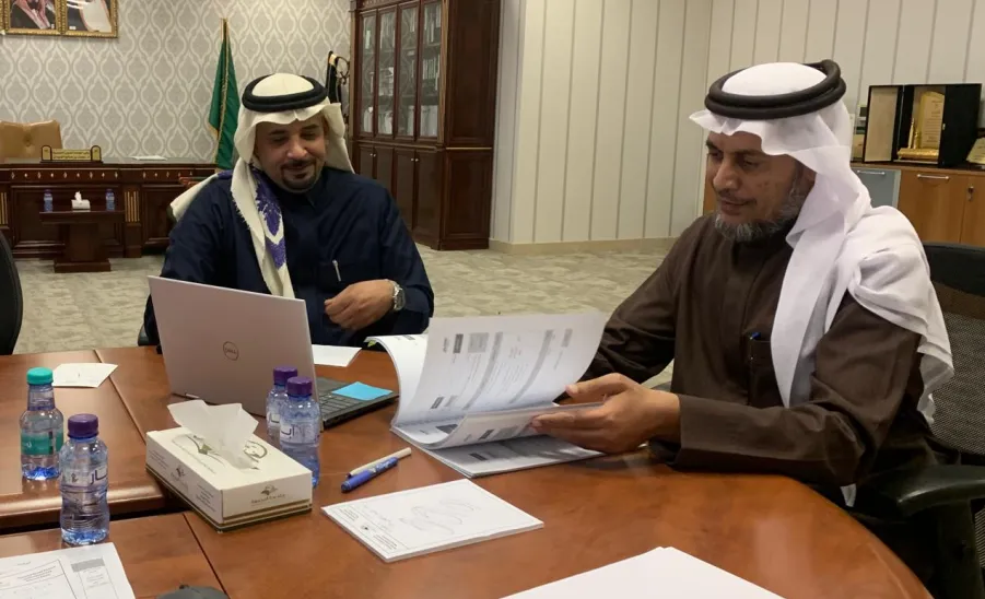 The Vice-Rector for Educational Affairs meets the Director of Data Management Office
 -  لقاء سعادة الوكيل بمدير مكتب إدارة البيانات