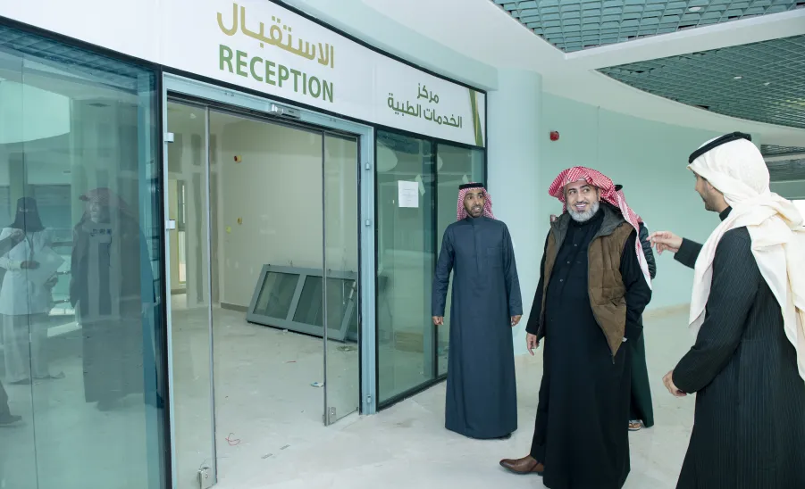 Prof. Al-Dosari conducts an inspection-tour to University Medical Center -  أ.د مسلّم الدوسري يتابع أعمال تطوير وتأهيل المركز الطبي الجامعي