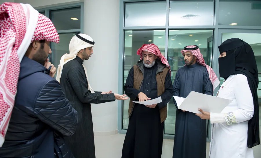 Prof. Al-Dosari conducts an inspection-tour to University Medical Center -  أ.د مسلّم الدوسري يتابع أعمال تطوير وتأهيل المركز الطبي الجامعي