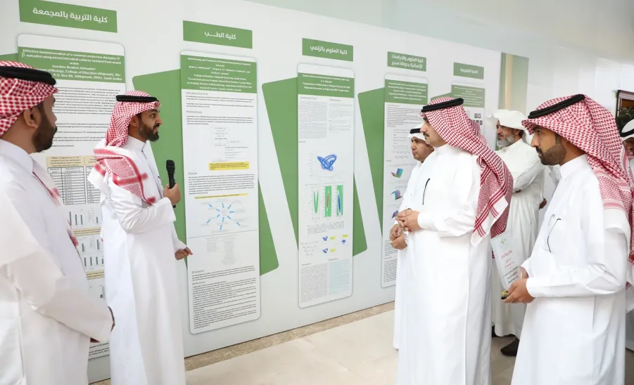 MU'S RESEARCH FORUM HELD BY DEANSHIP OF SCIENTIFIC RESEARCH - جامعة المجمعة