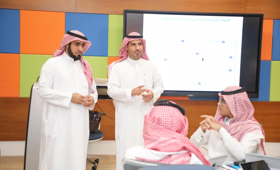 مركز الابتكار وريادة الأعمال بالجامعة يقيم سلسلة تدريبية لتهيئة الطلاب للمشاركة في مسار الابتكار وريادة الأعمال ضمن الفعاليات المصاحبة للملتقى الطلابي الخامس  - جامعة المجمعة 