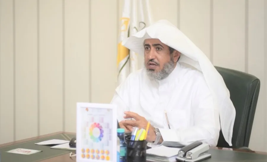 سعادة أ.د. مسلم الدوسري يشكر الإدارة على تقرير فعاليات يوم التأسيس - سعادة وكيل الجامعة أ.د مسلم الدوسري