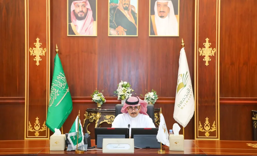 MU'S EIGHTH COUNCIL MEETING FOR ACADEMIC YEAR 1443-1444 CHAIRED BY RECTOR - جامعة المجمعة 